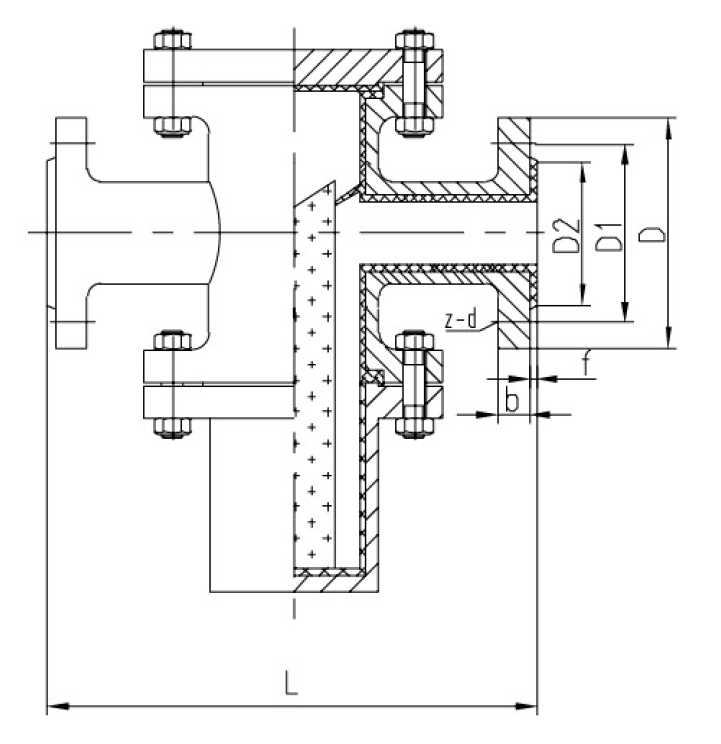 1衬氟蓝式过滤器(图1)