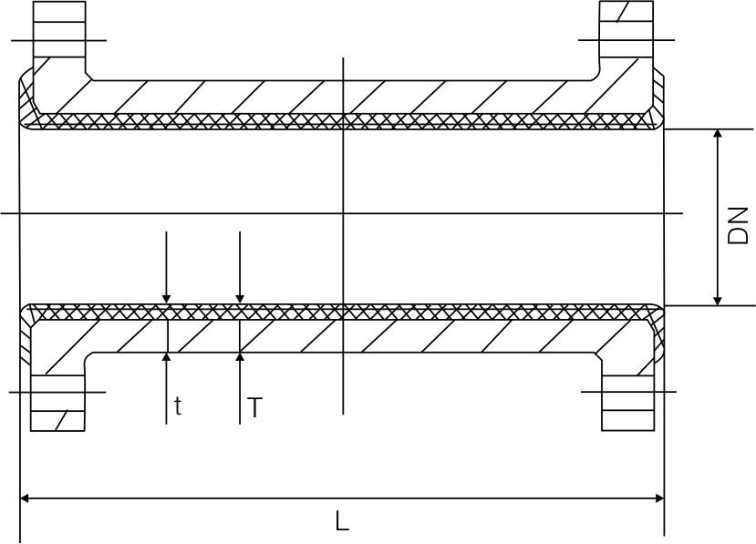 Fluorine lined molded pipeline(图1)